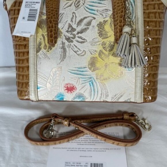 NWT VINTAGE BRAHMIN MULTI FLORA MEDIUM DUXBURY FLORAL PURSE/SHOULDER BAG/SATCHEL - Picture 7 of 14